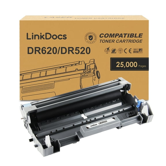 LinkDocs DR520 DR620 Drum Unit Replacement for Brother DR-520 DR-620 work for Brother DCP-8060 8065 8080 8085 HL-5240 5250 5270 5280 5340 5350 5370 5380 MFC-8460 8480 8660 8670 8680 8690 8860 8880