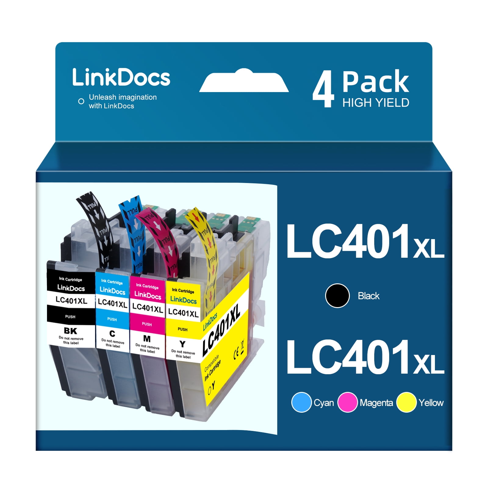  LC401XL Ink Cartridges for Brother Printer LC401