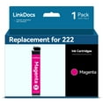 thumbnail image 1 of LinkDocs Replacement for Epson 222 222XL T222 T222XL Ink Cartridges M used with Printer Expression Home XP-5200 Workforce WF-2960(Magenta 1Pack), 1 of 5