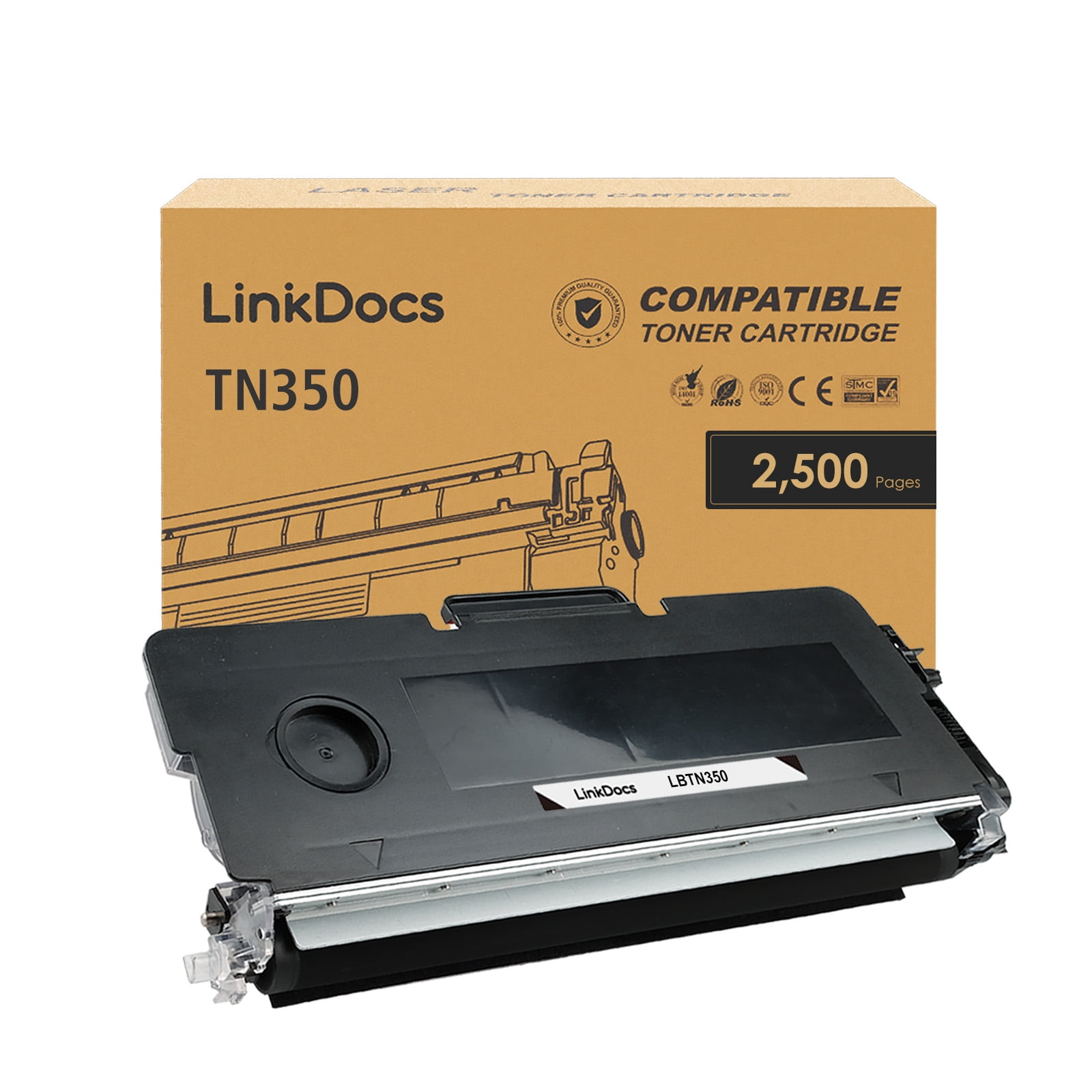 Toner Compatible Brother TN-2000 – Noir – 6000 Pages – Meg@color (Neuf, Boîte Ouverte)