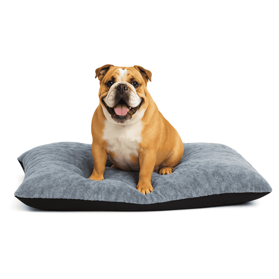 LinkRomat Washable Dog Bed for Medium Dogs Dog Crate Mat 36 Inch Comfy Fluffy Kennel Pad Anti-Slip for Dogs Up to 72 lbs, 36" x 26"