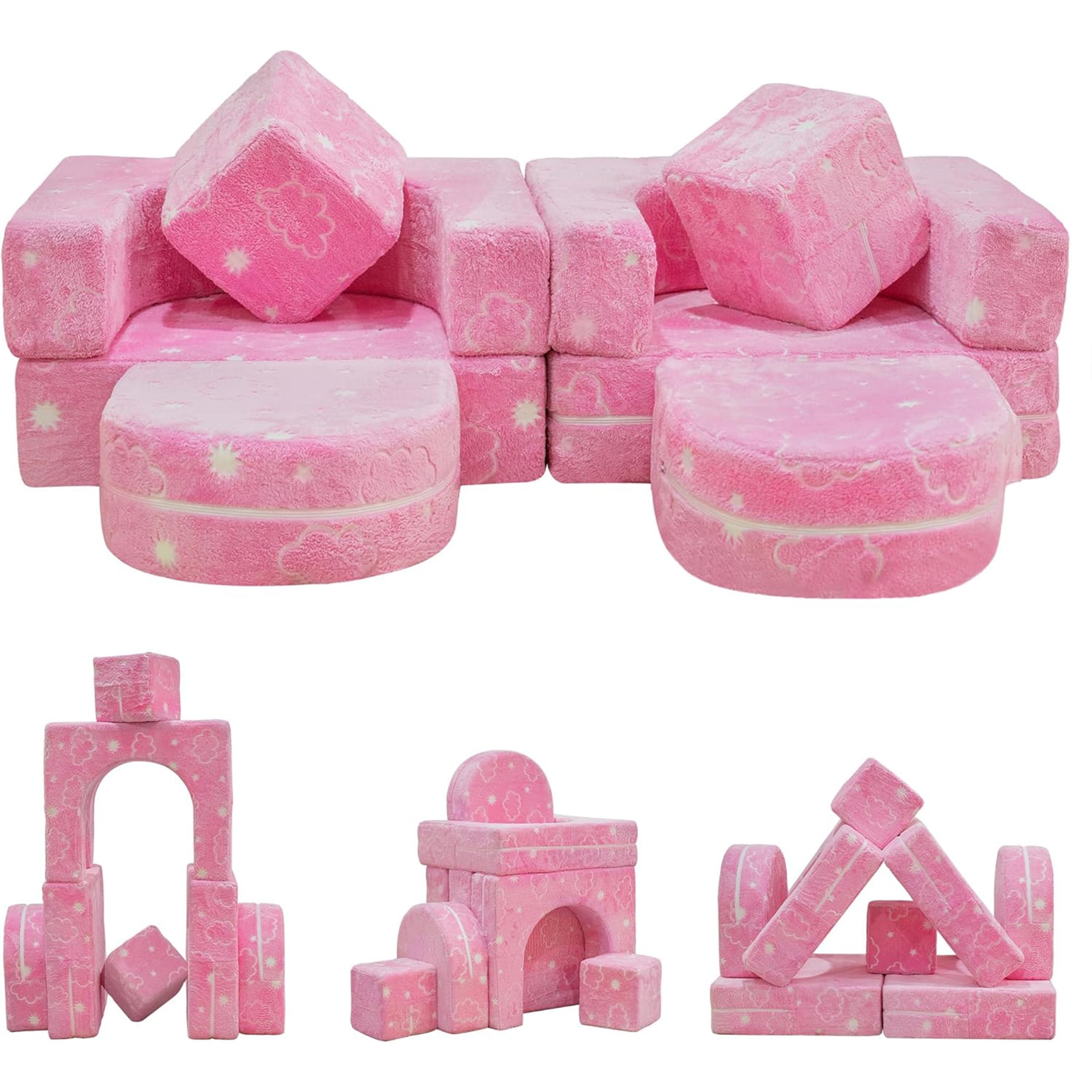 Modular Gift Pack LinkRomat Modular Kids Play Couch, Kids Gifts for Playroom Bedroom ...