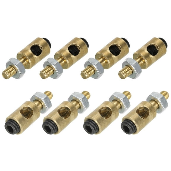 Linkage Stoppers Connecting Servo Arm Push Rod with Nut and Screw for RC Airplane,D4x2.5mm 8Pcs