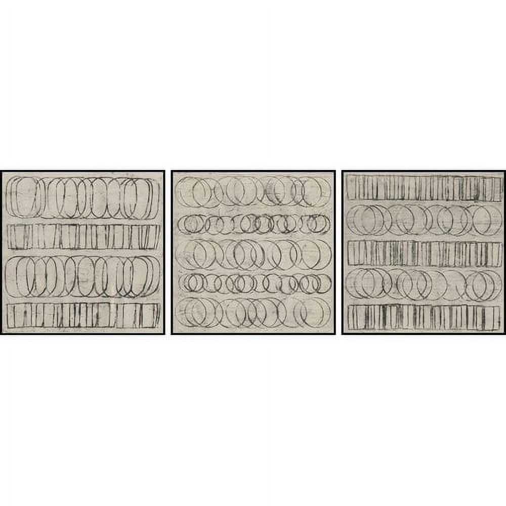 Linked Shapes Triptych