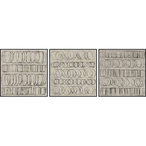 Linked Shapes Triptych