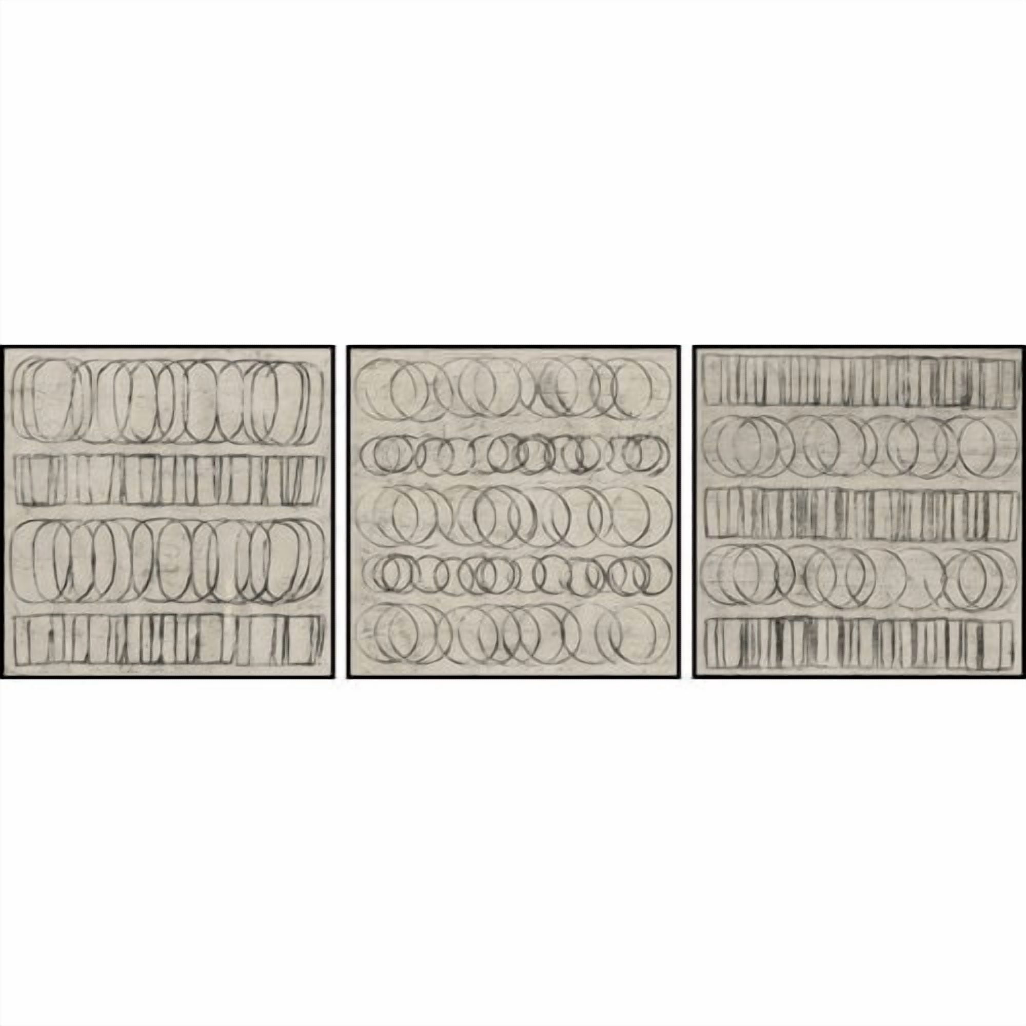 Marmont Hill Linked Shapes Triptych