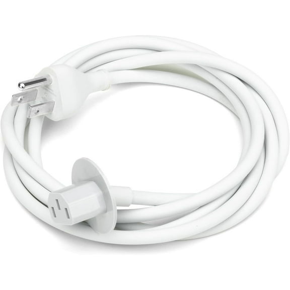 Linkeet 3M (9.8 ft) Power Adapter Extension Cable for Apple iMac 21.5"/27" (20122020) & iMac Pro (2017), US Plug Replacement Power Cord  White