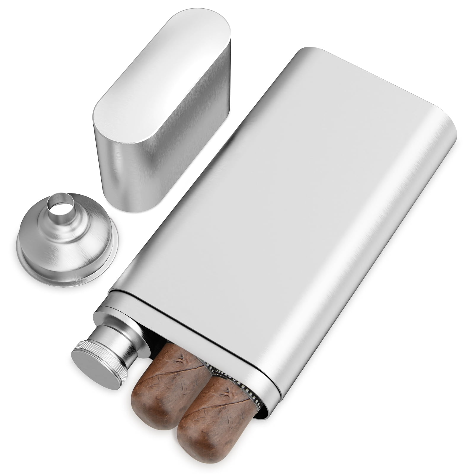 Cigar Case with Cutter - Viking Protection Rune Leather Cigar Case with Cutter - Viking Protection Rune Leather