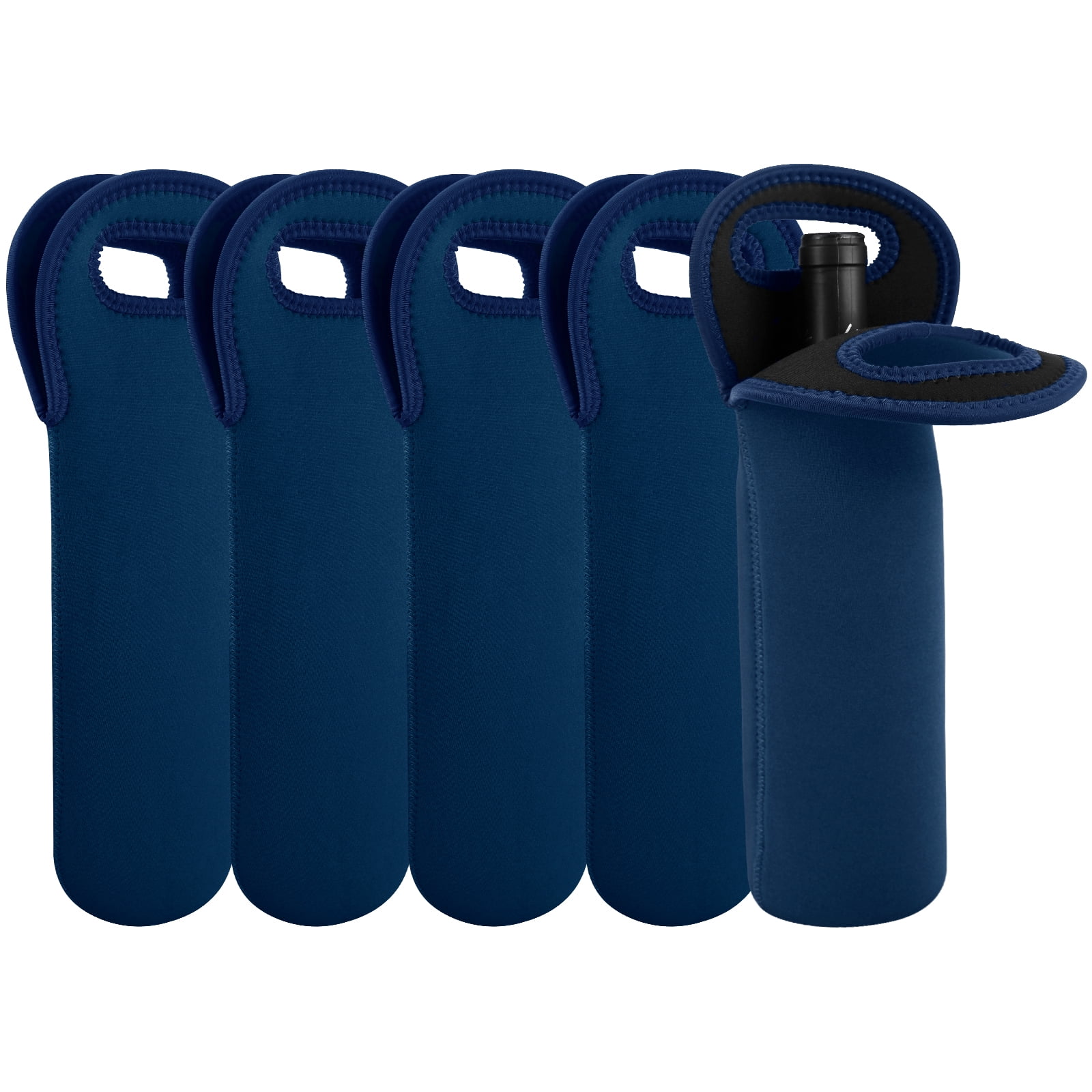 Linkidea 5 Pack Wine Bottles Carrier Tote Bag Bulk Pack, Wholesale