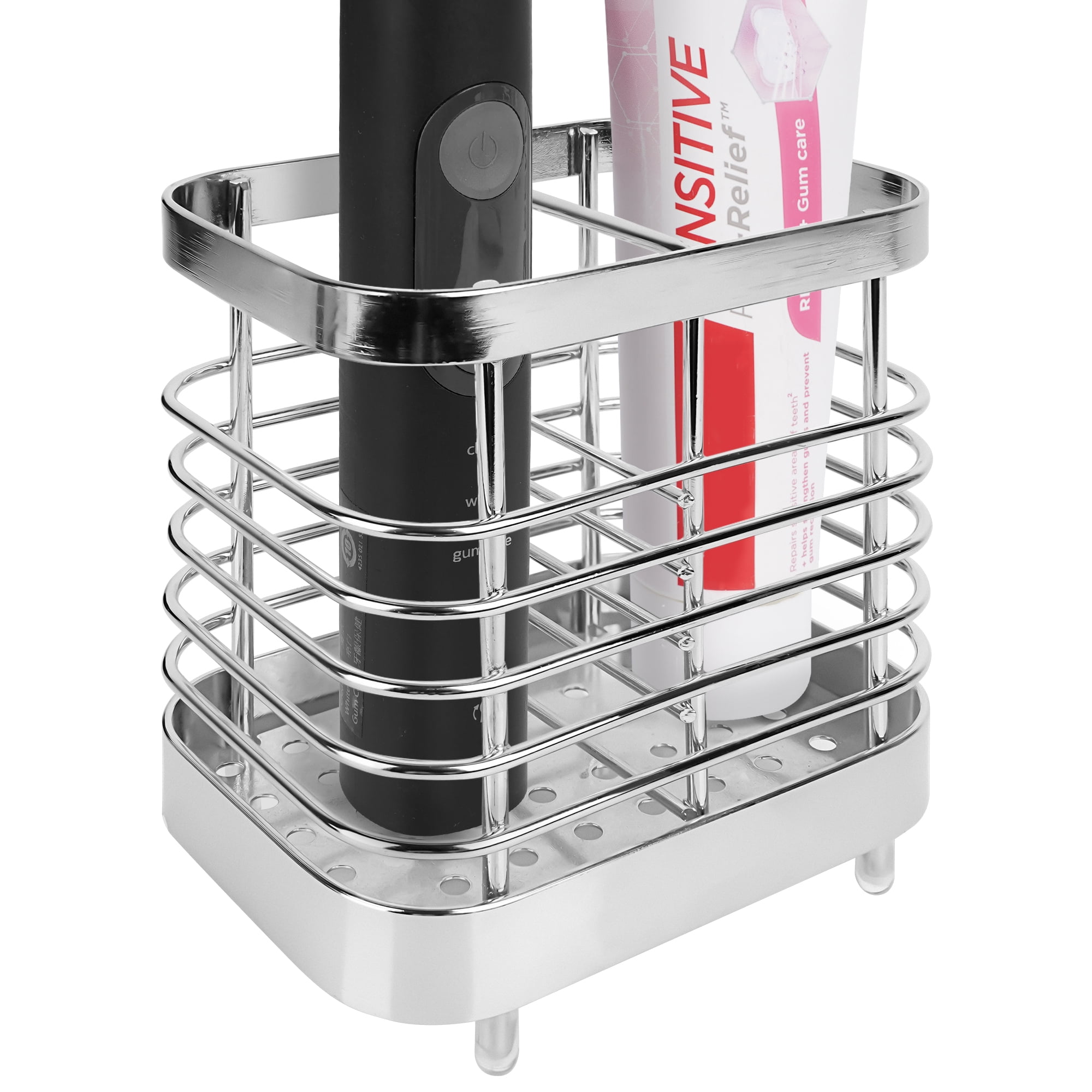 Linkidea Electric Toothbrush Holder, Stainless Steel Vanity Toothpaste ...