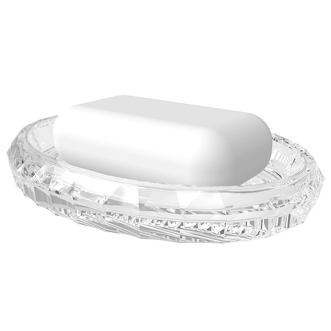 Linkidea Glass Soap Dish, Glass Soap Sponge Dish Holder Case Soap Tray ...