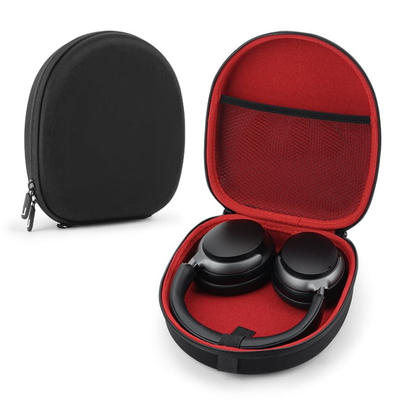 Linkidea Headphones Carrying Case Compatible with Boses QCUltraII, QC45, QC35II, MDRZX110, JBL Tune 510BT Case, Protective Hard Shell Travel Bag with Cable, Charger Storage (Black)