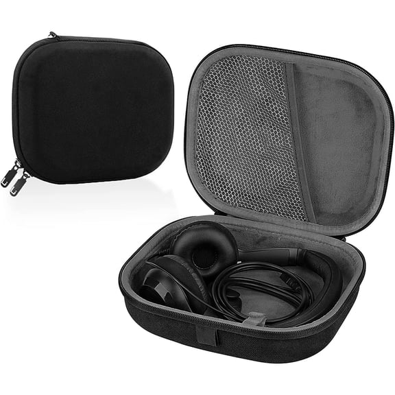 Linkidea Headphones Carrying Case Compatible with Sennheiser PXC 550-II, Logitech H820e and More, Replacement Protective Hard Shell Travel Bag with Cable, Charger Storage (Black)