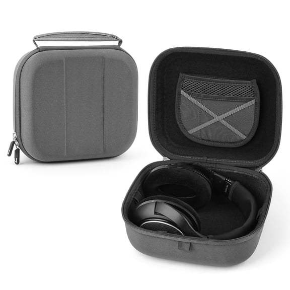 Linkidea Headphones Carrying Case Compatible with Sennheiser HD 660s 2/579/599/400S, Behringer HPX2000, Protective Hard Shell Travel Bag with Cable, Charger Storage (Dark Grey)