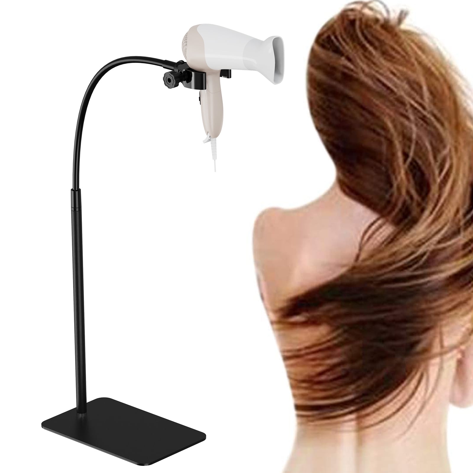 Linkidea Lazy Hair Dryer Stand, 360 Degree Rotating Blow Dryer Holder