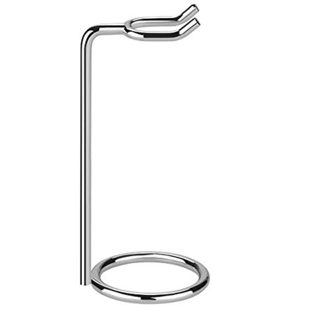 Linkidea Safety Razor Holder Stand, Shaving Brush Stand Deluxe Men's Stainless Steel Travel Shave Razor Holder - 4.7" (Silver 12cm)