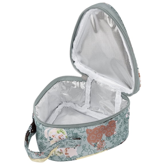 Linkidea Small Reusable Sandwich Bags, Insulated Snacks Storage Bag for Sandwich, Lightweight Leakproof Outdoors Lunch Box for Women (Blue)