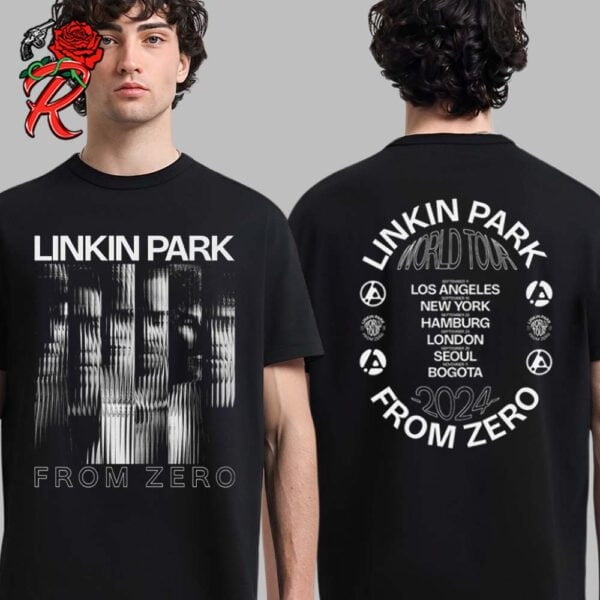 LinkinPark From Zero World Tour 2024 Band Photo With Tour List Two