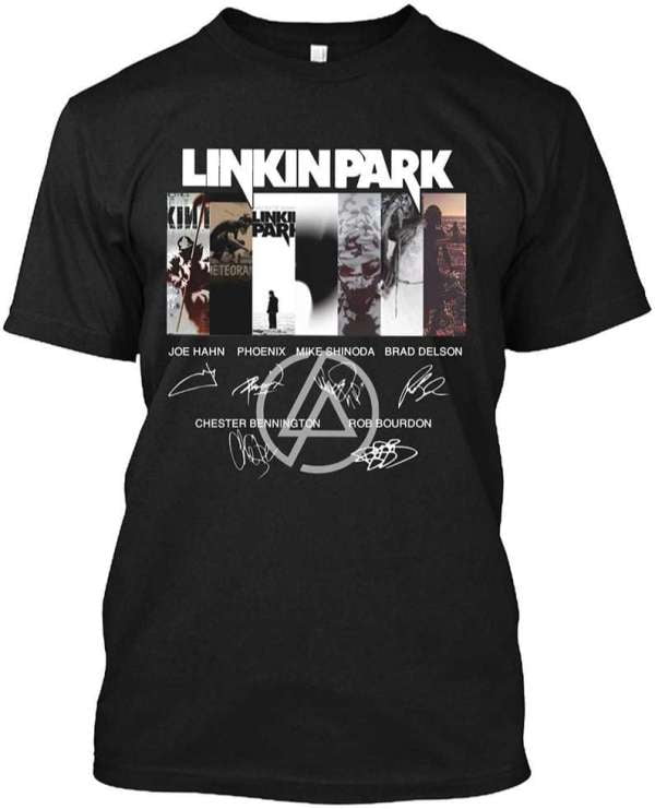 Linkin Park Logo Rock Band Signature TShirt Merch