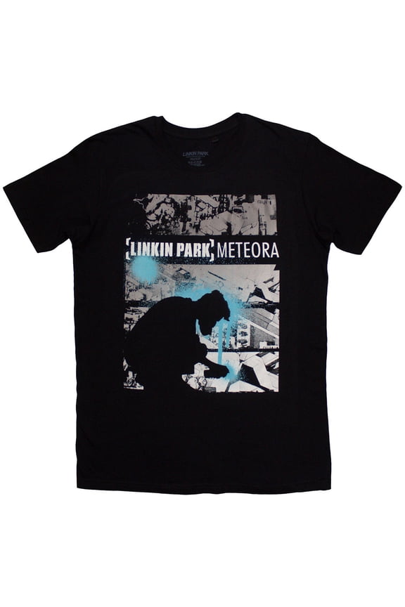Linkin Park Men's Meteora Drip Collage T-Shirt Black Large | Officially Licensed Merchandise
