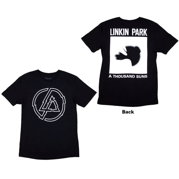 Linkin Park Unisex T-Shirt A Thousand Suns (Black) (Back Print) (Medium)
