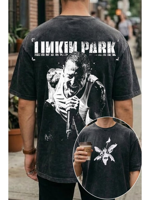 Linkin Vintage T-Shirt, Chester Bennington Rock Music Graphic T-Shirt Size S-4XL