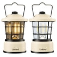 thumbnail image 1 of Linkind Retro LED Lantern, 200H Max Runtime, Battery Powered Dual Light Lamp, Dimmable Warm White & Daylight Lighting for Camping, Patio & Indoor Use, 1 of 8