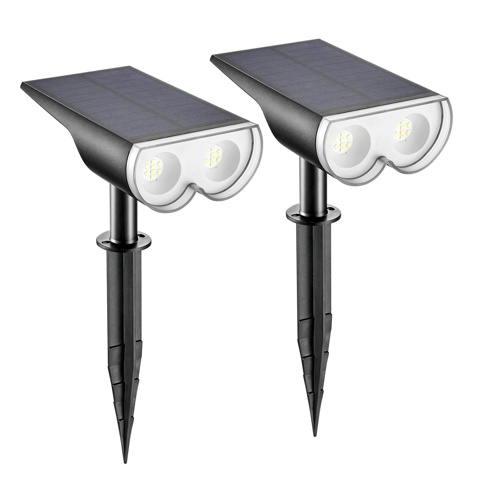 Linkind Solar Lights Outdoor, Solar Landscape Spotlights 6500K Daylight