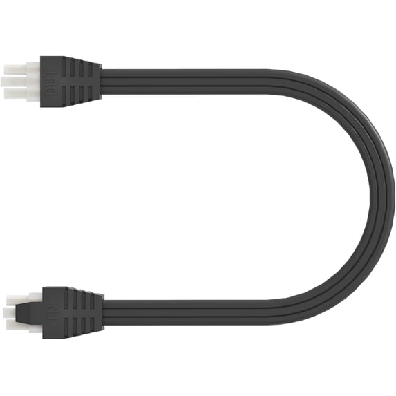 Inlight 12-Inch Linking Cord Under Cabinet Light, Black, LC0112BK