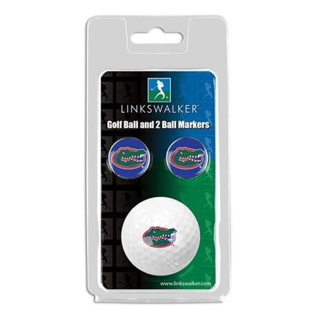 Links Walker NCAA Florida Gators - ProVictory Golf Ball & 2 Ball Marker Gift Pack, White