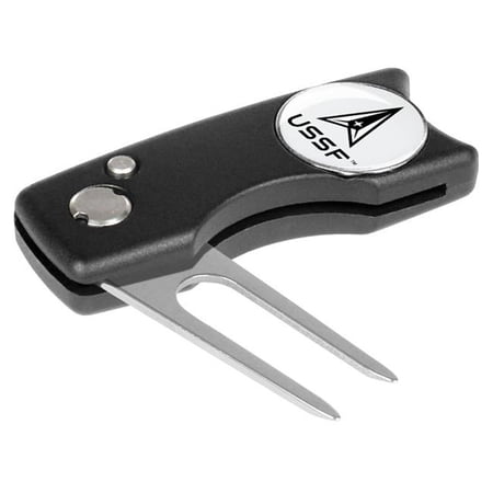 Links Walker NCAA United States Space Force - Spring Action Divot Repair Tool, Black