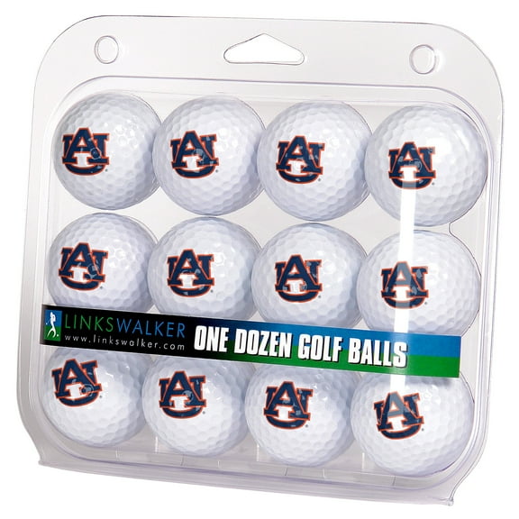 LinksWalker Auburn Tigers Golf Balls, 12 Pack