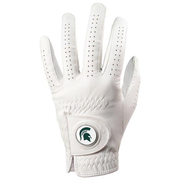 Men's White Michigan State Spartans Golf Glove