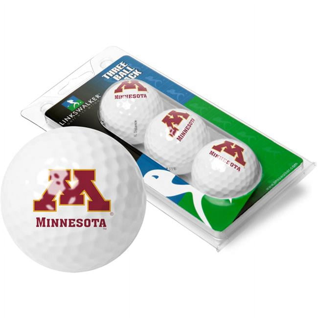 LinksWalker Minnesota Golden Gophers Golf Balls, 9 Pack