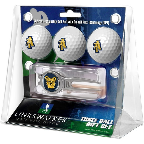 LinksWalker NorthNorth Carolina A&T Aggies Golf Balls, 3 Pack
