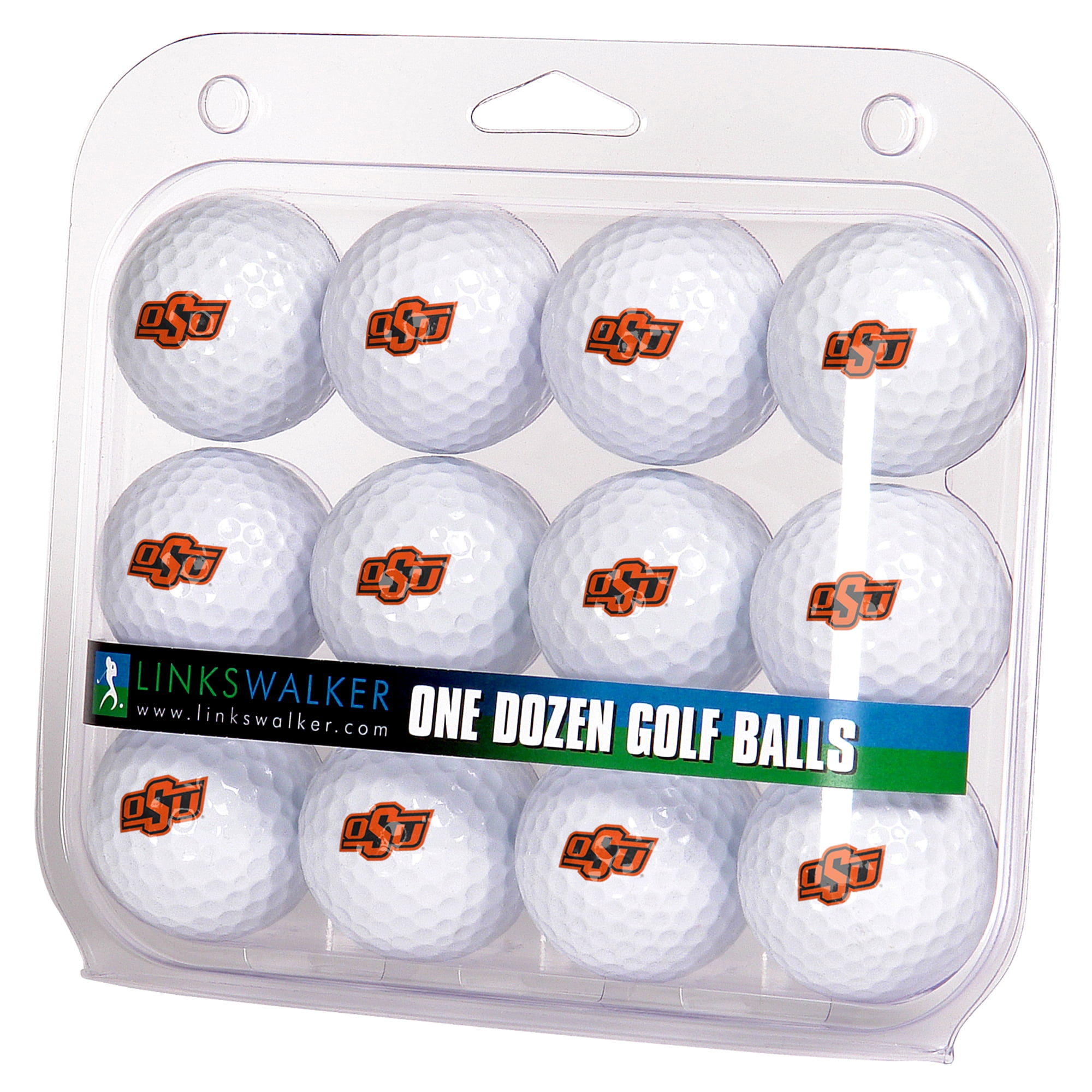 LinksWalker Oklahoma State Cowboys Golf Balls, 12 Pack