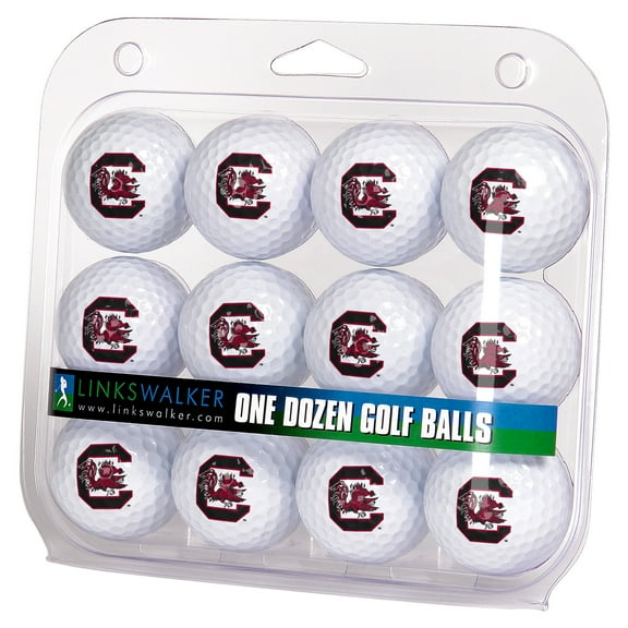 LinksWalker South Carolina Gamecocks Golf Balls, 12 Pack