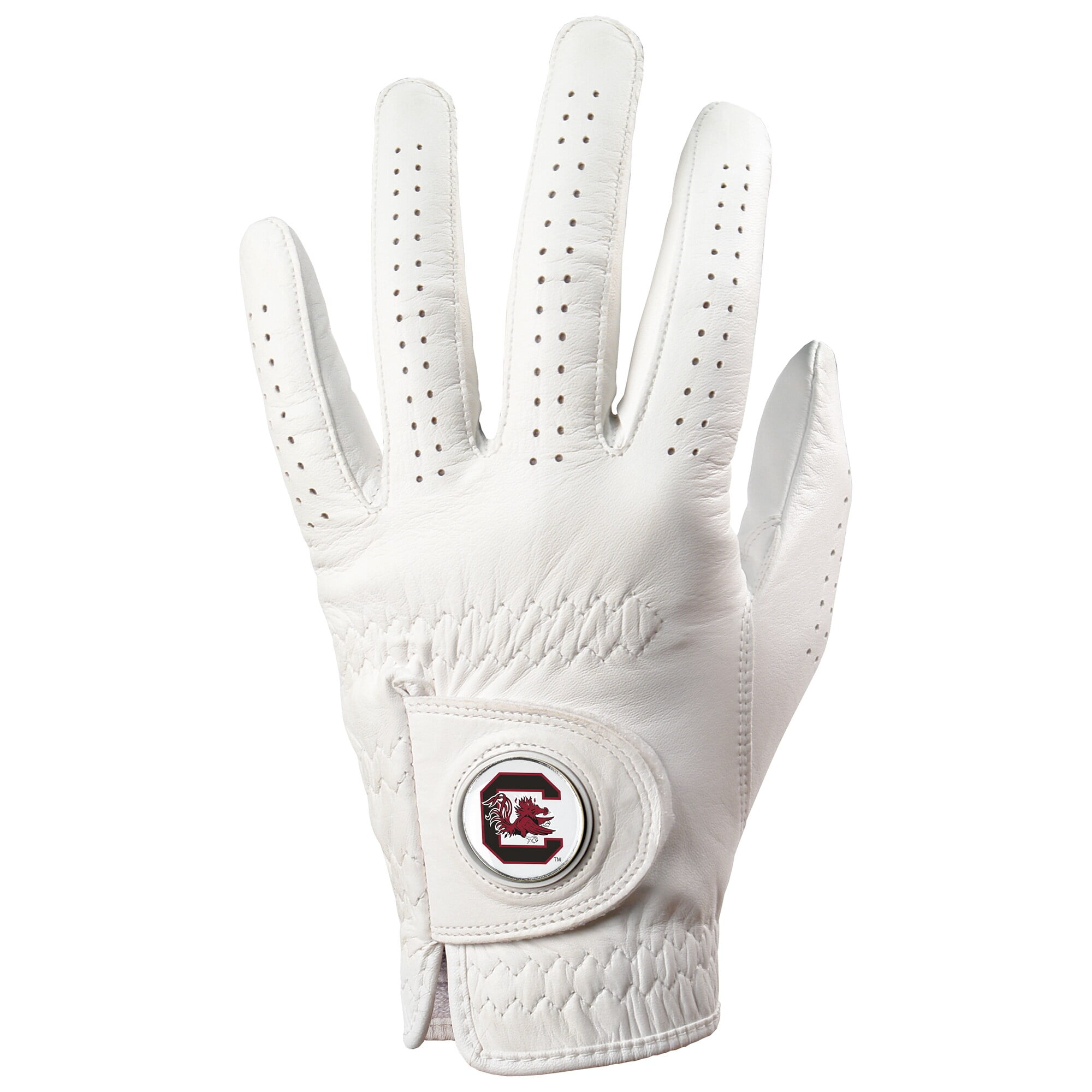 Men's White South Carolina Gamecocks Golf Glove