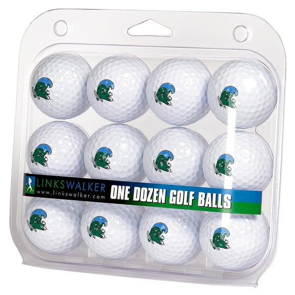 LinksWalker Tulsa Golden Hurricane Golf Balls, 12 Pack