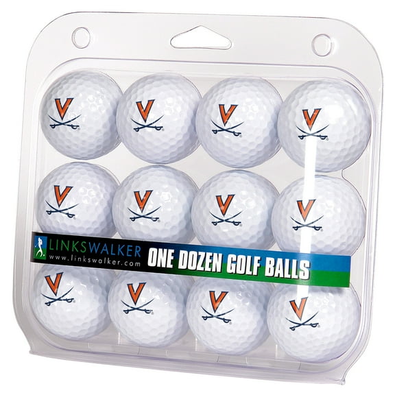 LinksWalker Virginia Cavaliers Golf Balls, 12 Pack