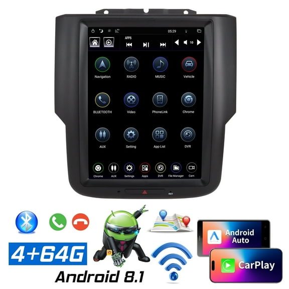 Linkswell 10.4" Gen4 T-Style Car Radio Stereo for RAM 2013-2018 Apple Carplay Android Auto Head Unit Multimedia Player DSP/Bluetooth/Wifi/SWC/GPS