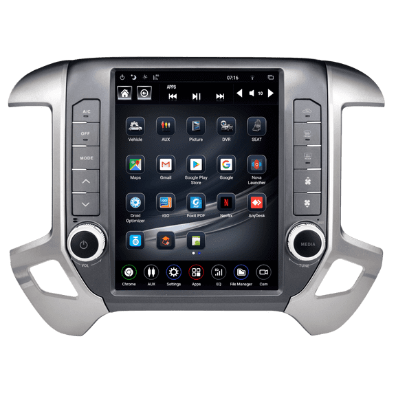 Sony Linkswell 12.1" T-Style Android Radio for 2014-2018 Chevy Silverado/GMC Sierra