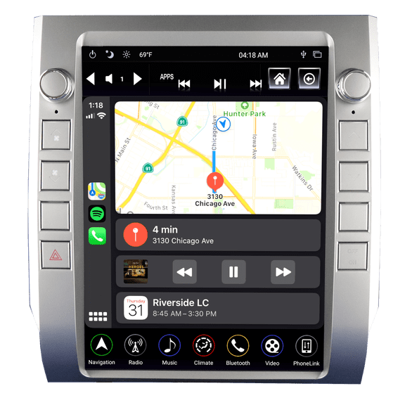 Linkswell - 2014-2021 Toyota Tundra Generation 4 T-Style Radio - Wireless CarPla