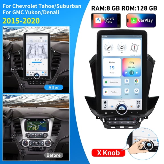 Linkswell | 2015-2020 for Chevrolet Tahoe / Suburban and GMC Yukon / Denali T-Style XL 15.6inch Radio