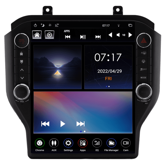 Linkswell 12.1" T-Style Android Radio for 2015+ Ford Mustang Gen 5 | Wireless CarPlay & Android Auto | Factory Reworked | TS-FDMU12-1RR-5S-RW