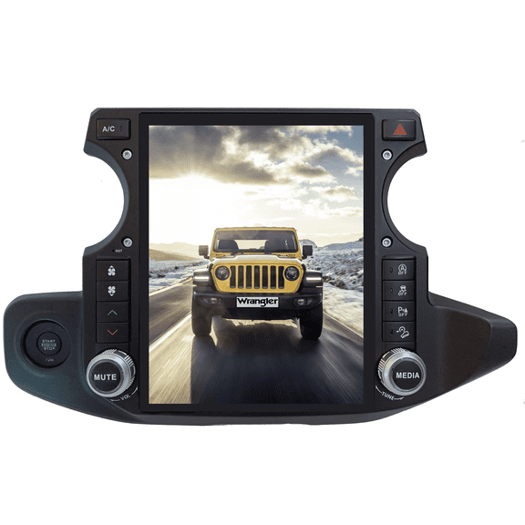 Linkswell - 2018-Up Jeep JL/JT Generation 4 T-Style Radio - Wireless CarPlay/Android Auto Adapter (No HDMI Input) - TS-JPJL12-1RR-4B (Factory Rework)