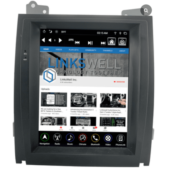 Linkswell Gen 5 T-Style Radio for 2007-2014 Cadillac Escalade, Factory Reworked