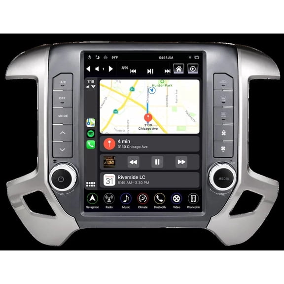 LinksWell Gen 5 12.1" Vertical Screen for GM Vans, Apple CarPlay Android Auto