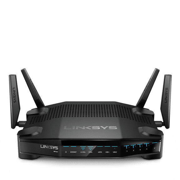 Linksys AC3200 WRT Gaming WiFi Router Optimized for Xbox, Killer Prioritization Engine to Reduce Ping Times and Latency, Dual Band, 4 Gigabit Ports,