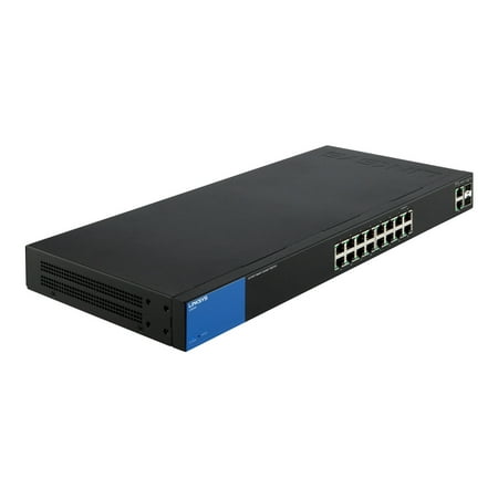 Linksys - Business 16-Port Gigabit PoE+ Smart Switch